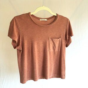 Marine Layer Crop Pocket T-Shirt